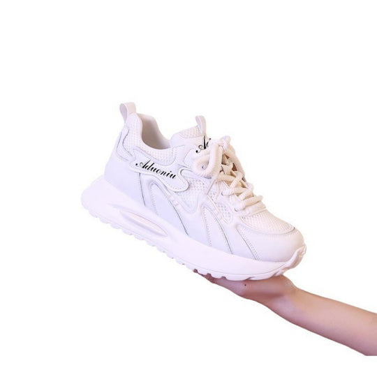 Damen Sportliche Sneaker mit atmungsaktiver Netz-Oberfläche und stoßdämpfendem Laufsohle EB