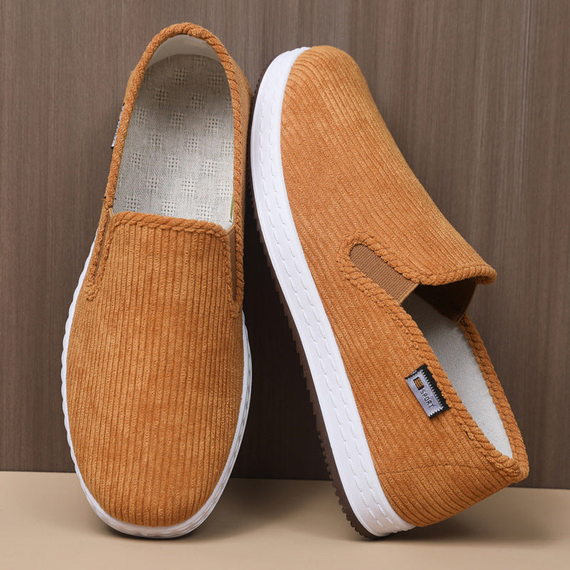 Damen Bequeme Samt-Slipper mit elastischem Einstieg und rutschfester Sohle EB