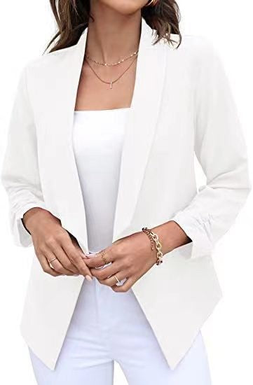 Damen eleganter und luftiger Blazer mit asymmetrischem Schnitt EB