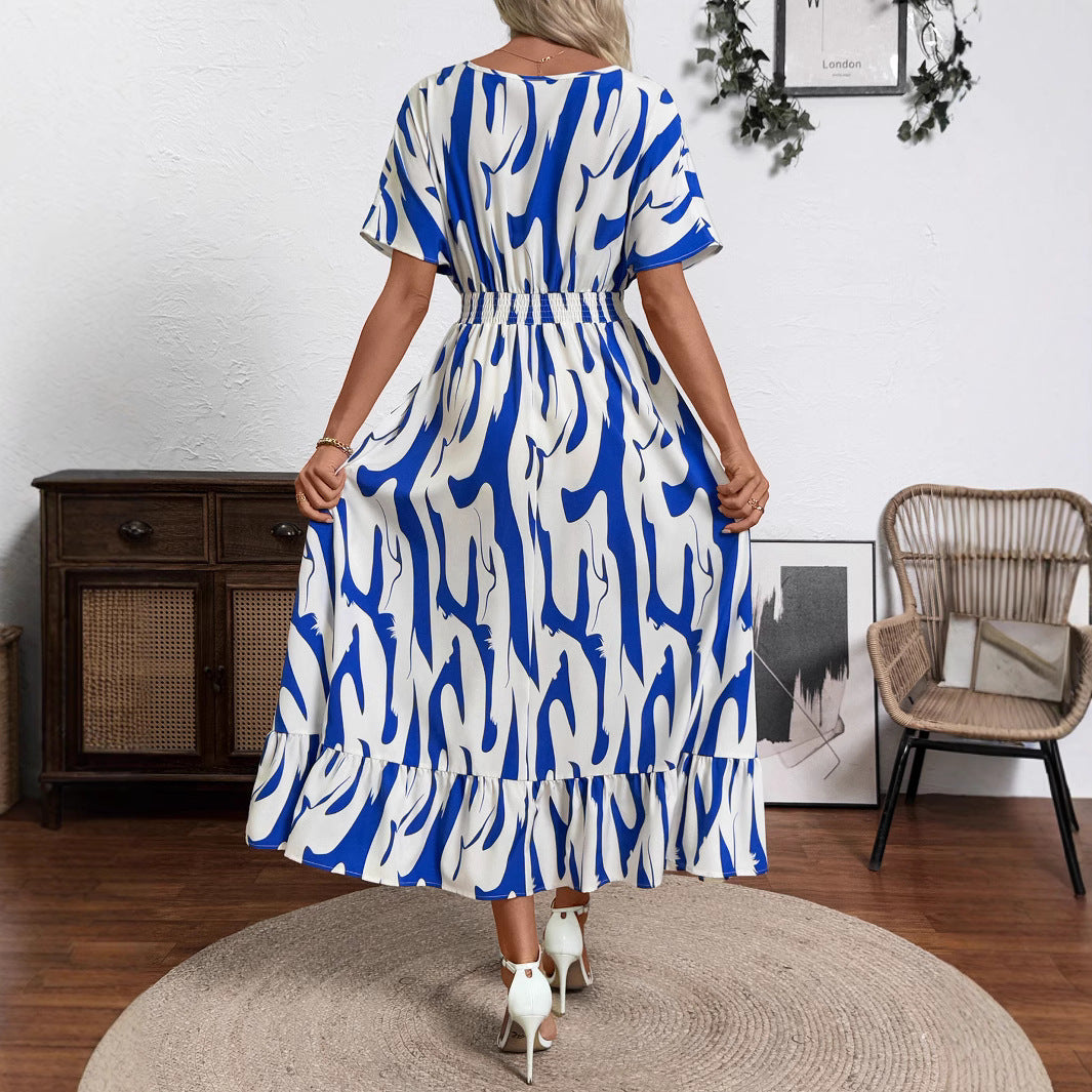 Damen Maxikleid mit fließendem Schnitt EB