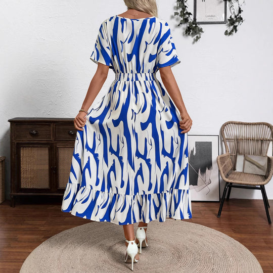 Damen Maxikleid mit fließendem Schnitt EB