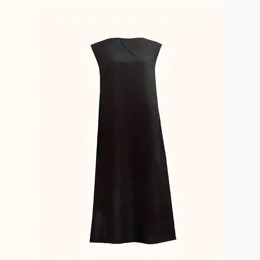 Damen Maxikleid mit elegantem V-Ausschnitt und fließendem Schnitt EB