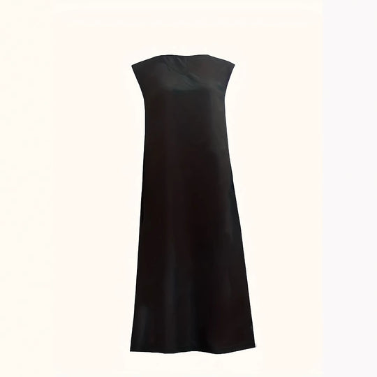 Damen Maxikleid mit elegantem V-Ausschnitt und fließendem Schnitt EB