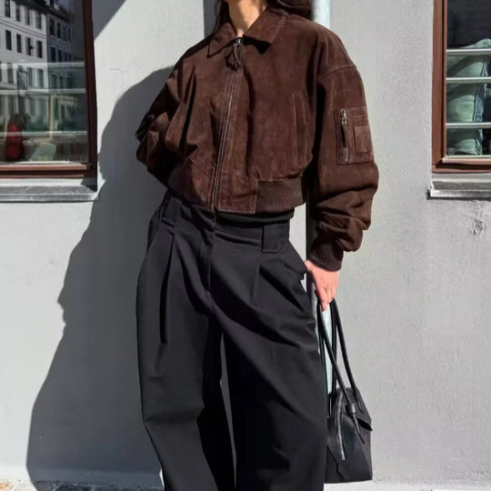 Damen cropped Bomberjacke EB