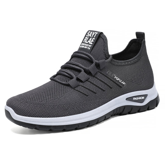 Damen nan leichte gestrickte Freizeitsneaker mit elastischem Schnellzug-Kordelsystem und stoßdämpfender EVA-Sohle EB