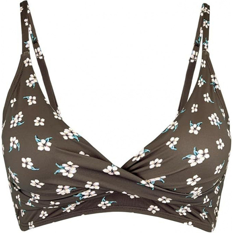 Damen Sportliches Bikini-Oberteil mit Wickel-Design EB