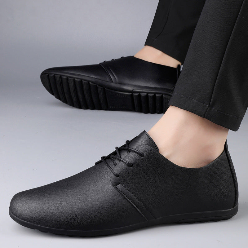 Damen Elegante Schnürschuhe aus hochwertigem Leder mit rutschfester Sohle EB