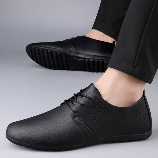 Damen Elegante Schnürschuhe aus hochwertigem Leder mit rutschfester Sohle EB
