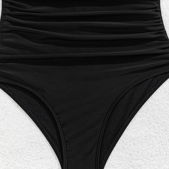 Damen Eleganter Badeanzug mit dekorativem Cut-Out und figurformendem Schnitt EB