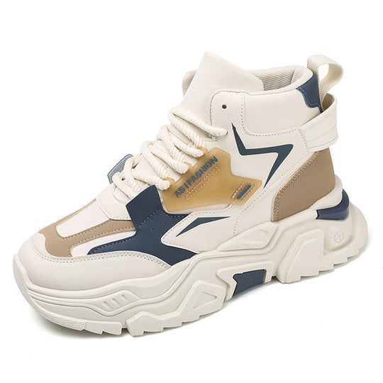 Damen trendige High-Top Sneakers mit rutschfester Sohle EB