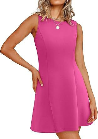 Damen ärmelloses A-Linien Kleid mit zeitlosem Schnitt EB