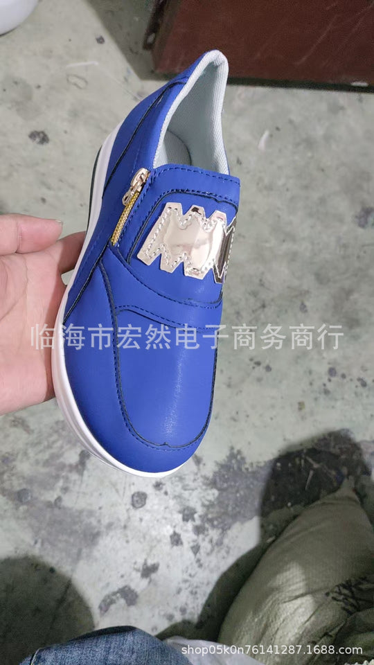 Damen  Slip-On Keilsneaker mit dekorativem Reißverschluss, gepolstertem Memory-Fußbett und profilierter Plateausohle EB