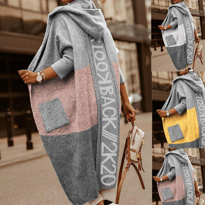 Damen lässiger Kapuzencardigan EB