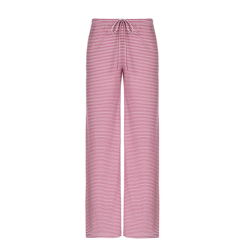 Damen nan leichte Jersey Loungehose mit Tunnelzug und weitem Bein EB