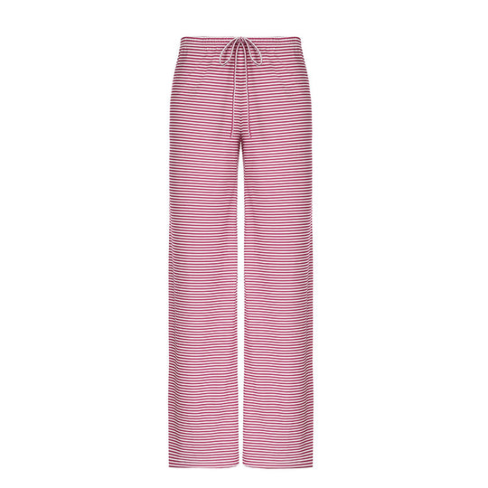 Damen nan leichte Jersey Loungehose mit Tunnelzug und weitem Bein EB