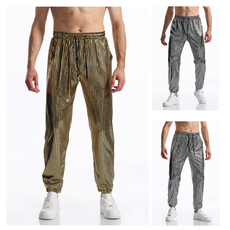 Herren atmungsaktive Jogginghose mit modernem Punktedesign EB