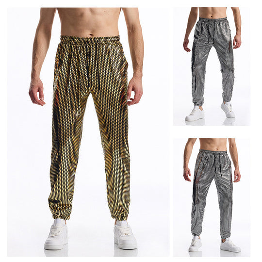 Herren atmungsaktive Jogginghose mit modernem Punktedesign EB