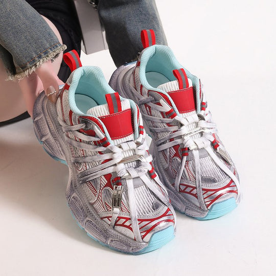 Damen Sportliche Laufschuhe mit atmungsaktiver Mesh-Konstruktion und stabiler Dämpfungstechnologie EB