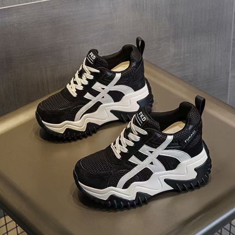 Damen Sportliche Chunky Sneakers mit atmungsaktivem Obermaterial und dämpfendem Design EB
