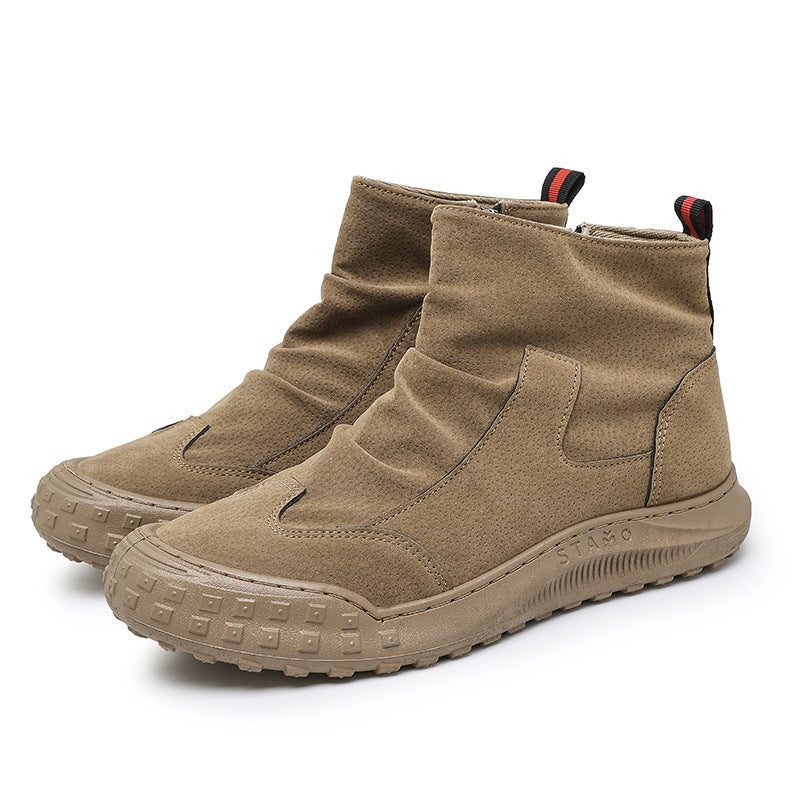 Damen Bequeme Stiefeletten mit praktischem Reißverschluss und robustem Profil EB