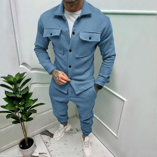 Herren Freizeit-Anzug mit praktischem Schnitt und Taschen EB