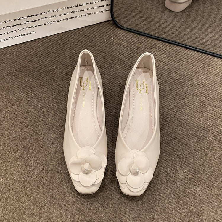 Damen Ballerinas mit floralem Dekor EB