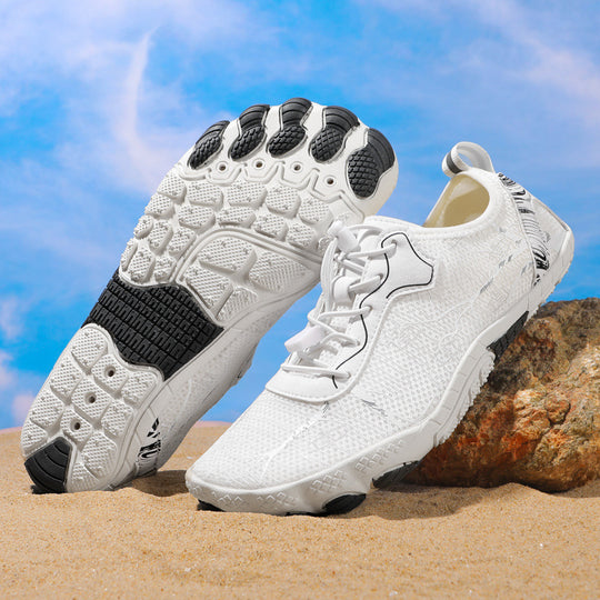 Damen Sportliche Aqua-Schuhe mit rutschfester Sohle und elastischem Schnellschnürsystem EB