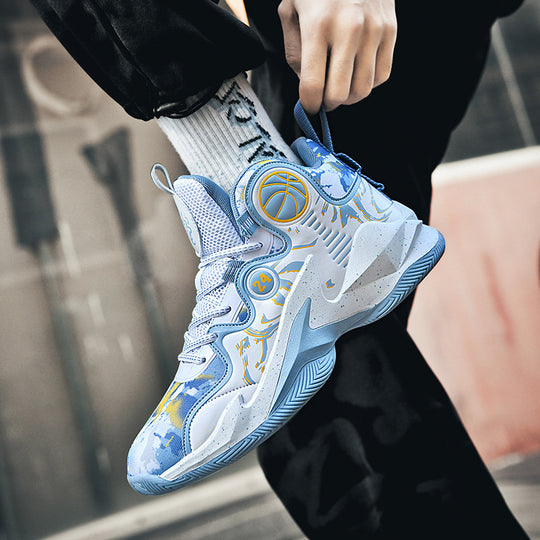 Damen Hochleistungs-Basketball-Sneaker mit atmungsaktivem Mesh-Obermaterial und rutschfester Sohle EB