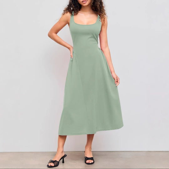 Damen Maxikleid mit schulterfreiem Design und figurfreundlichem Schnitt EB