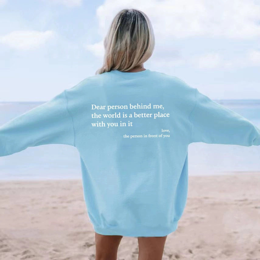Damen Sweatshirt mit inspirierendem Schriftzug EB