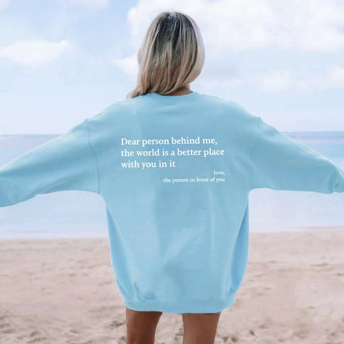 Damen Sweatshirt mit inspirierendem Schriftzug EB
