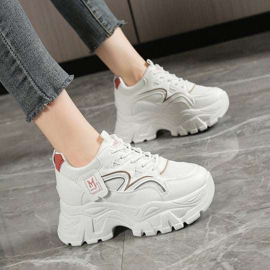 Damen Chunky Sneakers mit trendiger Sohle und atmungsaktivem Obermaterial EB