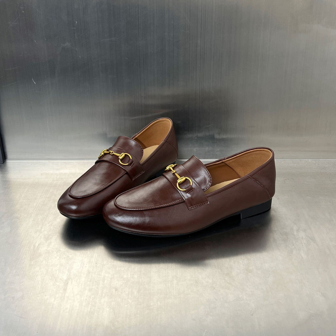 Damen Mokassins mit elegantem Schnallenverschluss und bequemer Innensohle EB