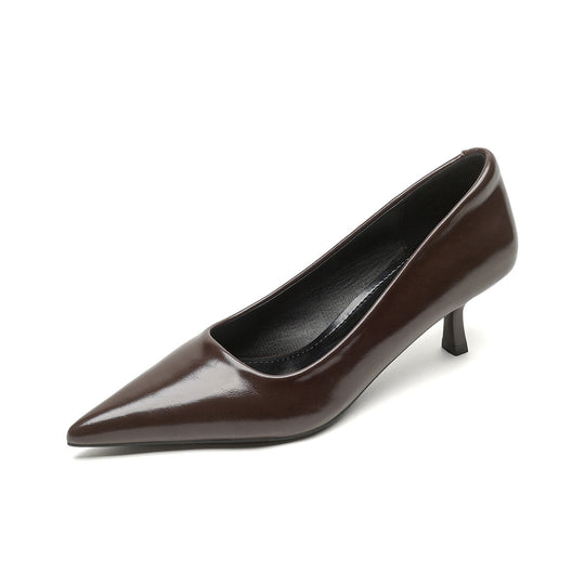 Damen elegante Pumps mit spitzem Zehenbereich und zeitlosem Design EB