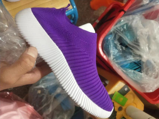 Damen Atmungsaktive Slip-On Sneakers mit flexiblem Obermaterial EB