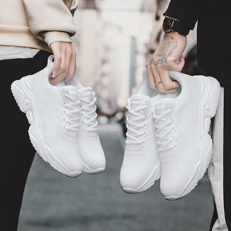 Damen Sportliche Sneaker mit atmungsaktivem Obermaterial und rutschfester Sohle EB