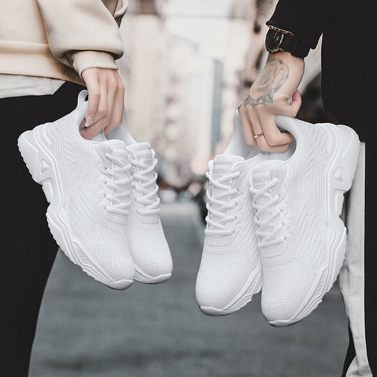 Damen Sportliche Sneaker mit atmungsaktivem Obermaterial und rutschfester Sohle EB