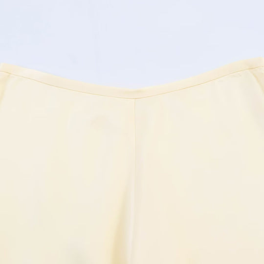 Damen eleganter plissierter Culotte-Rock mit zarten Spitzenakzenten EB