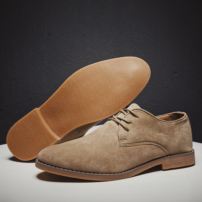 Herren Elegante Schnürschuhe aus weichem Wildleder EB