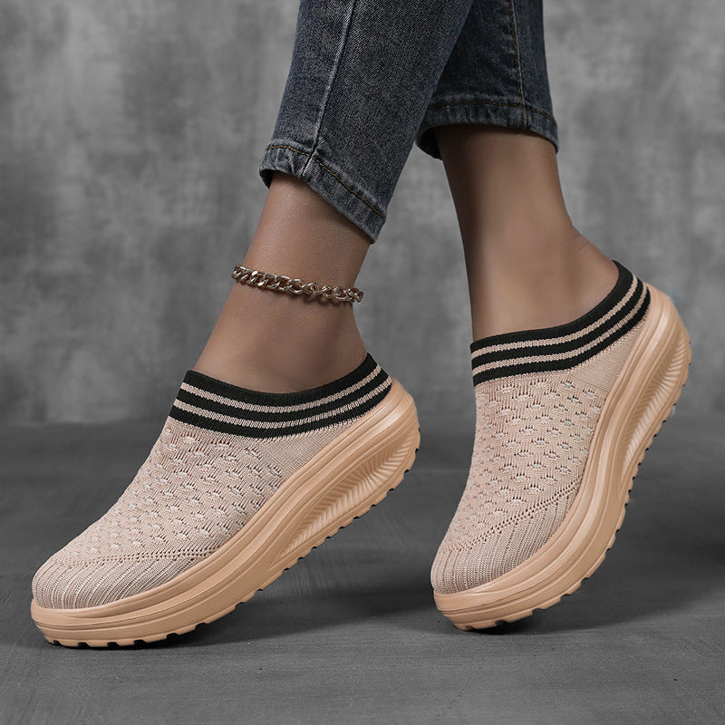 Damen Komfortable Clogs mit elastischem Einsätzen und atmungsaktivem Obermaterial EB