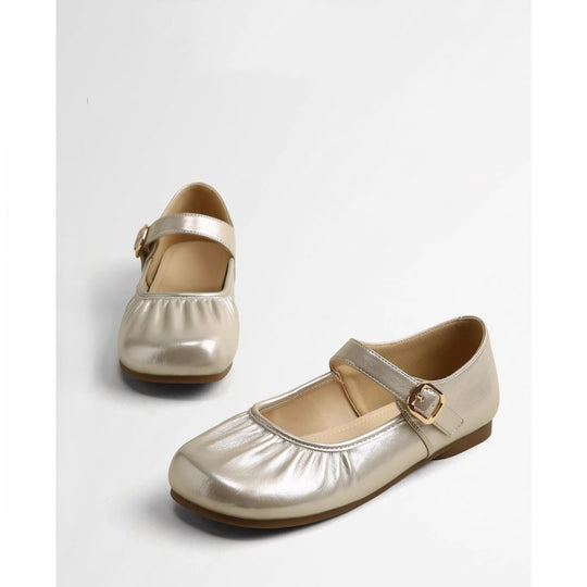 Damen Ballerina-Pumps mit modischem Riemchen und komfortablem Fußbett EB