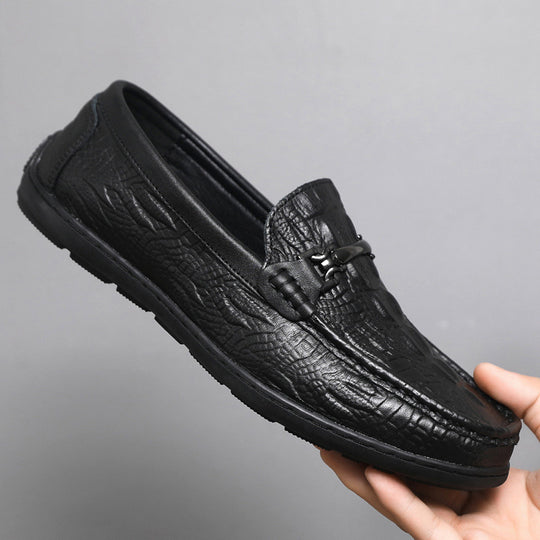Herren Mokassins mit eleganter Prägung EB