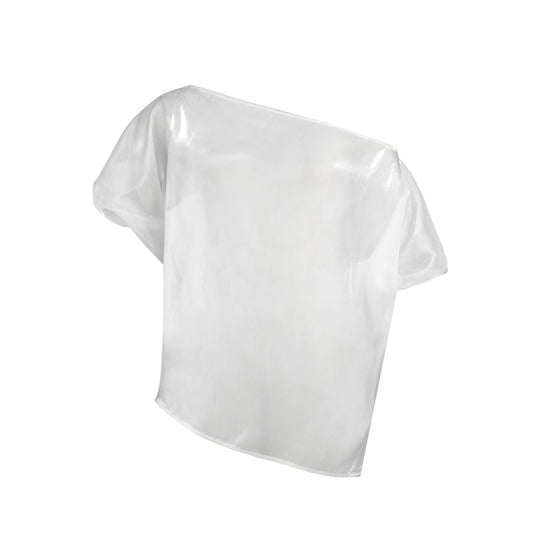 Damen Transparente Chiffon-Bluse EB
