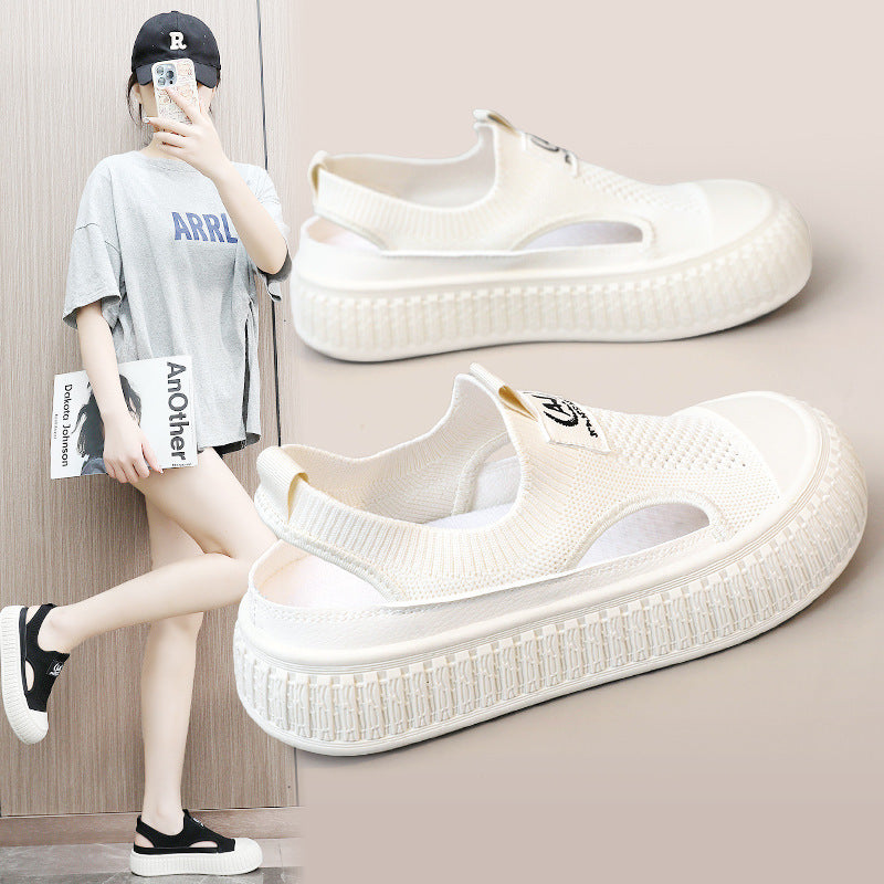Damen Atmungsaktive Sommer-Slipper mit elastischem Einstieg und rutschfester Sohle EB