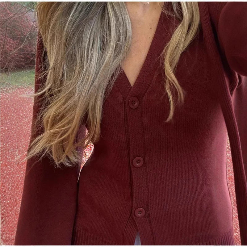 Damen Grobstrickjacke mit weit geschnittenen Ärmeln EB