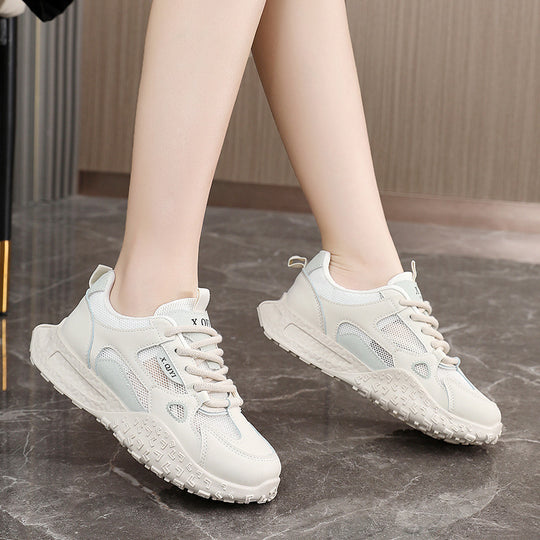 Damen Sportliche Sneakers mit atmungsaktiver Mesh-Oberfläche und dämpfender Sohle EB