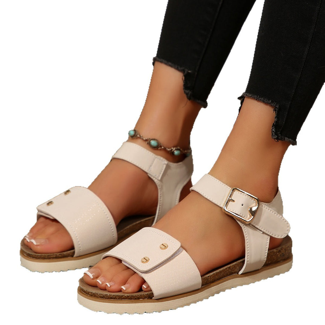 Damen Bequeme Sandalen mit verstellbarem Riemen EB