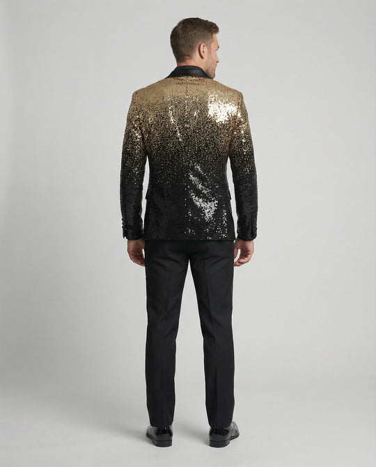 Herren glamouröser Pailletten Blazer EB