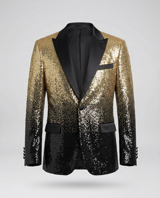 Herren glamouröser Pailletten Blazer EB