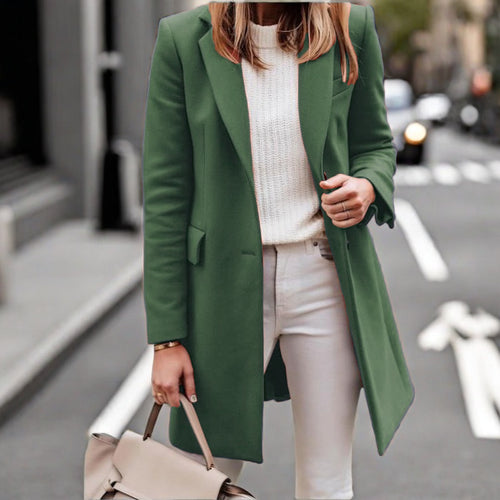 Damen Lässiger und eleganter Langmantel EB